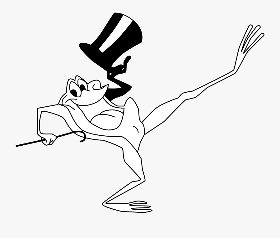 Warner Bros Michigan J Frog Logo Black And- - Michigan J Frog Outline, Transparent Clipart