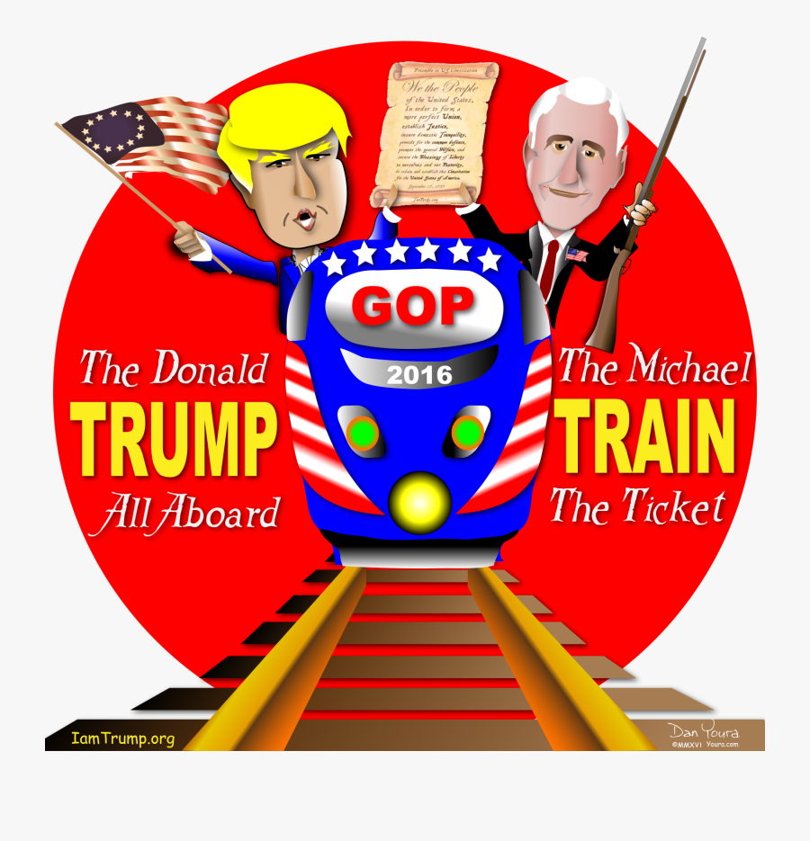Trump Clipart Train Trump - Cartoon, Transparent Clipart
