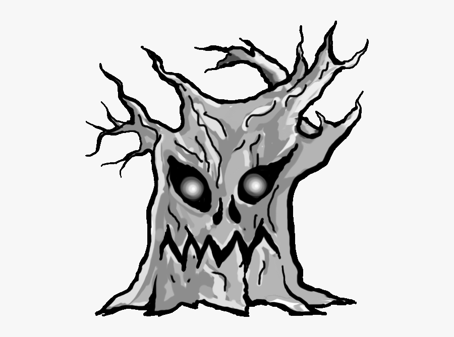 Tree With Roots Clipart Black And White - Illustration, Transparent Clipart