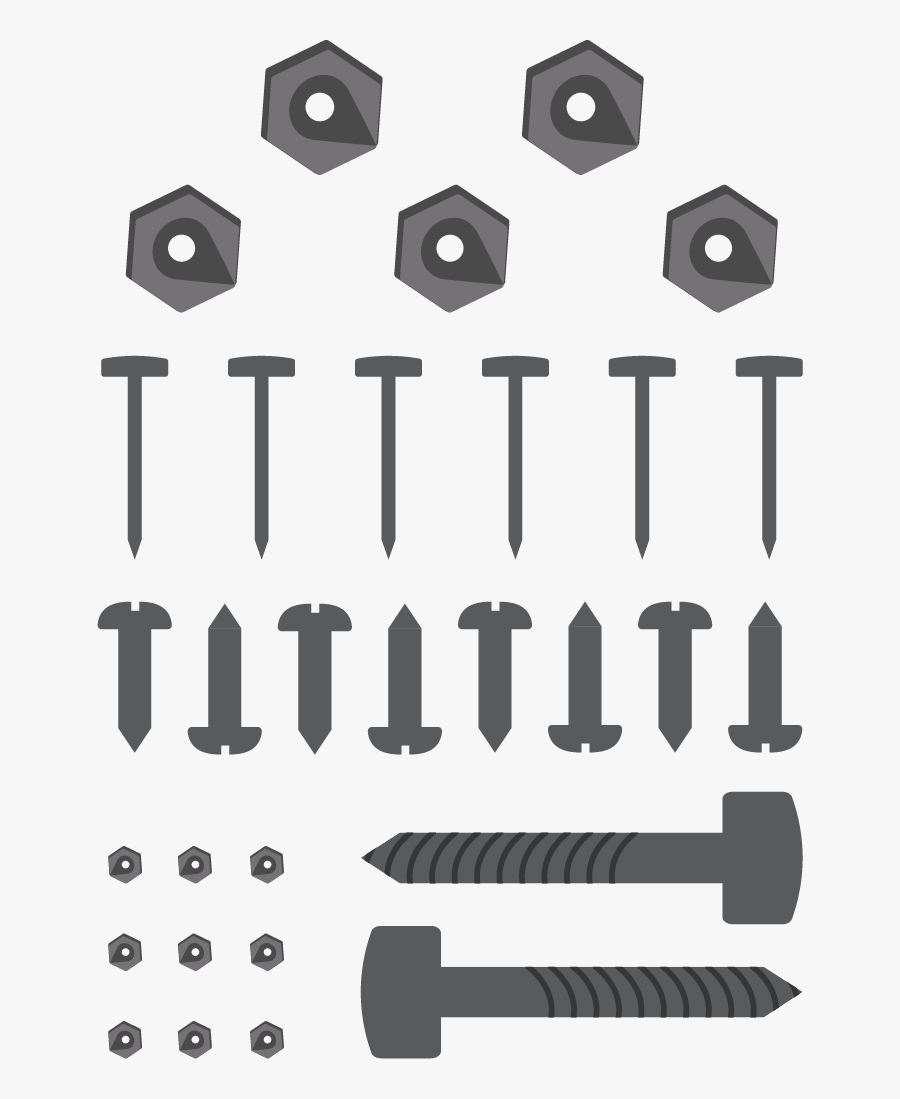 Nuts And Bolts - Marking Tools, Transparent Clipart