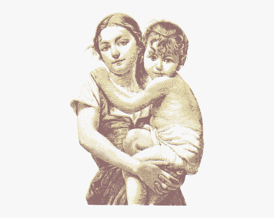Human Behavior,art,angel - Mother Vintage, Transparent Clipart