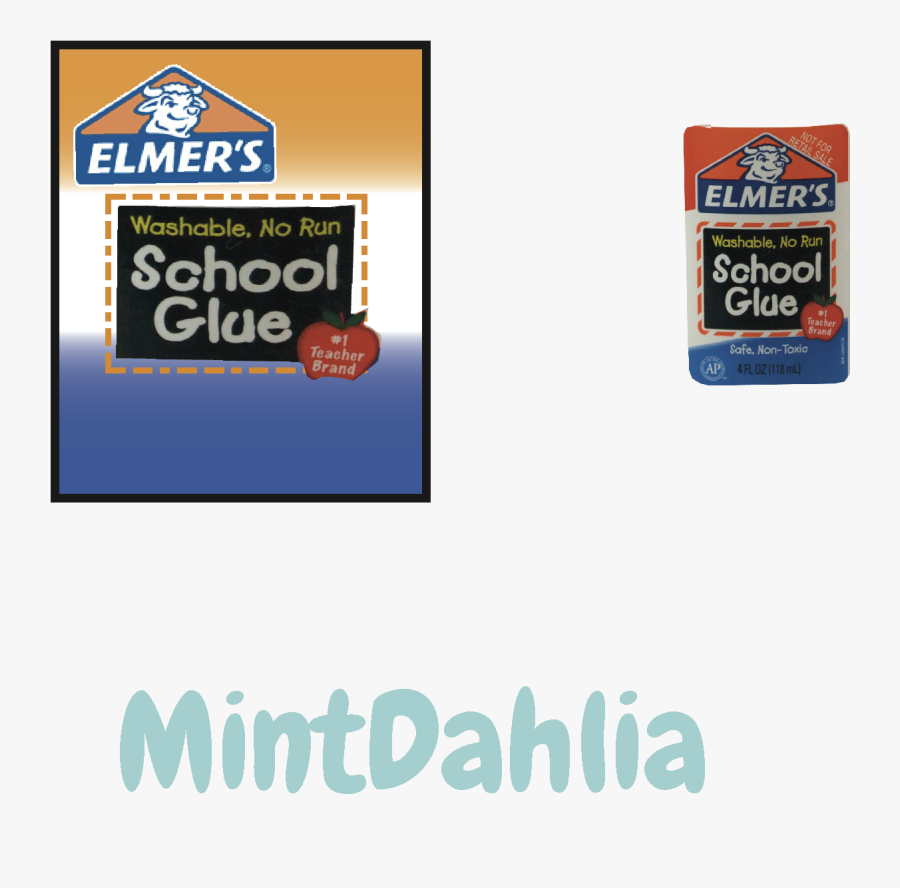 Elmer's School Glue Logo, Transparent Clipart