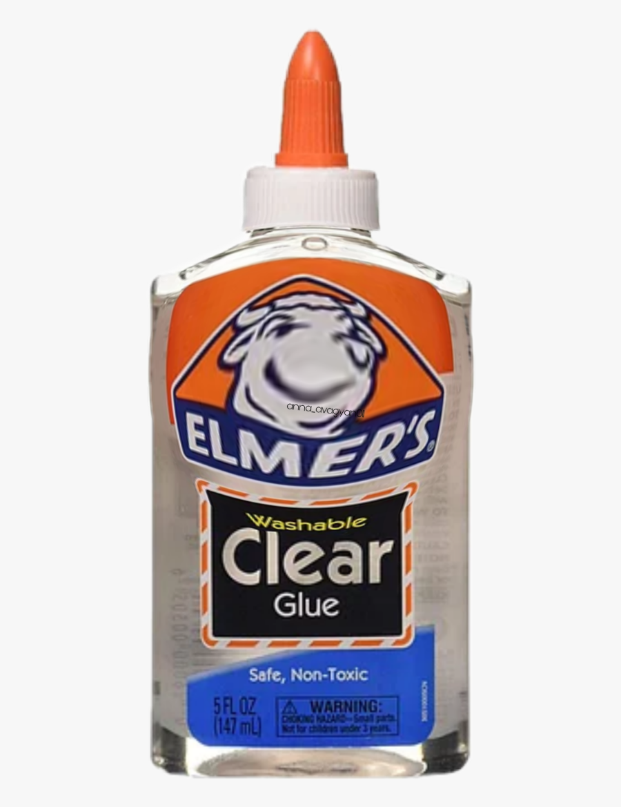 Cola Elmers Clear, Transparent Clipart