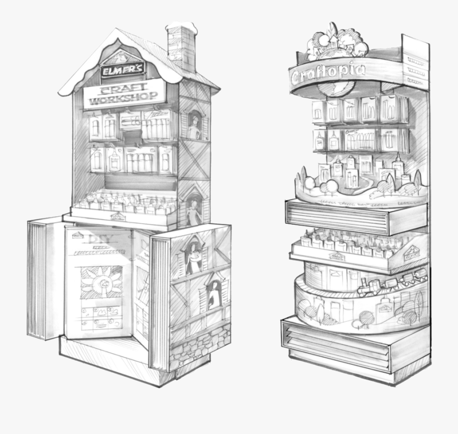 Craft Endcap V Sketches - Architecture, Transparent Clipart