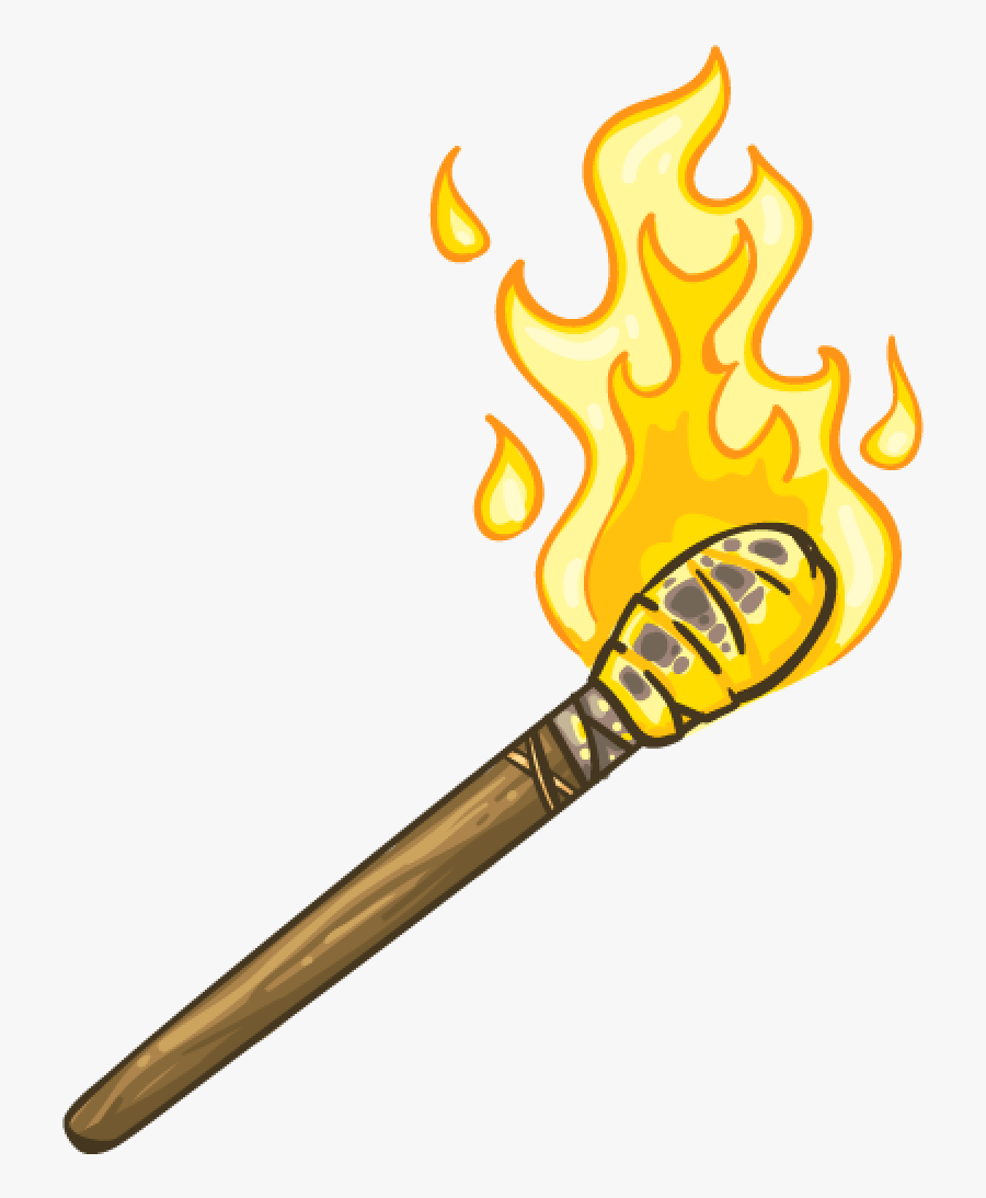 Torch Emoji Discord, Transparent Clipart
