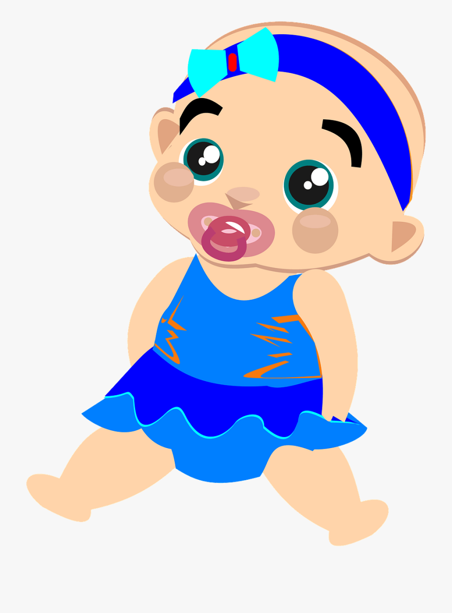 Baby Girl Clip Art, Transparent Clipart