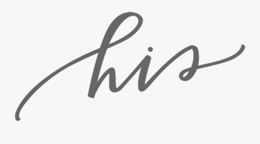 His And Hers Font Clipart , Png Download - Calligraphy, Transparent Clipart