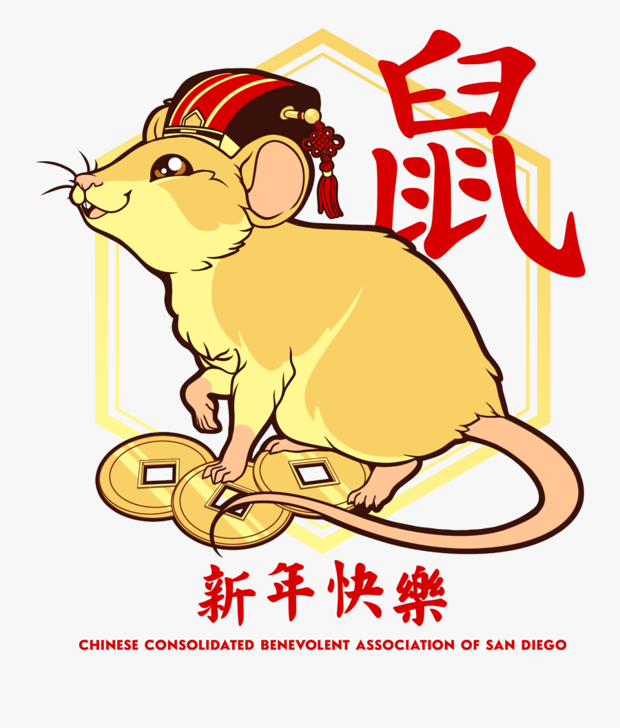 Chinese Zodiac Rat Tattoo, Transparent Clipart