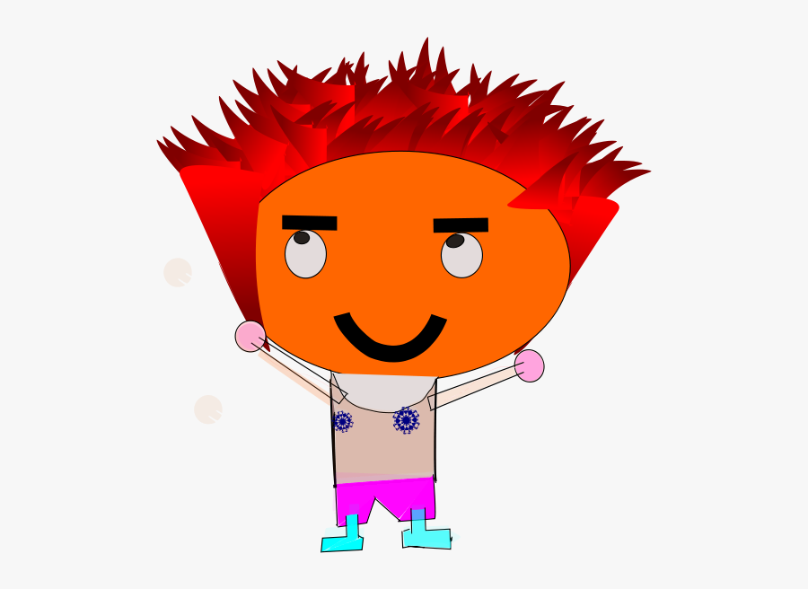 Crazy Hair Boy Png Clip Arts - Crazy Boy Clipart Png, Transparent Clipart