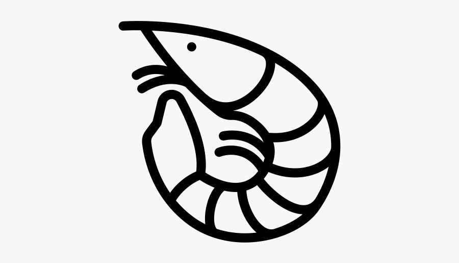 Noun 1108687 Cc - Minimal Shrimp, Transparent Clipart