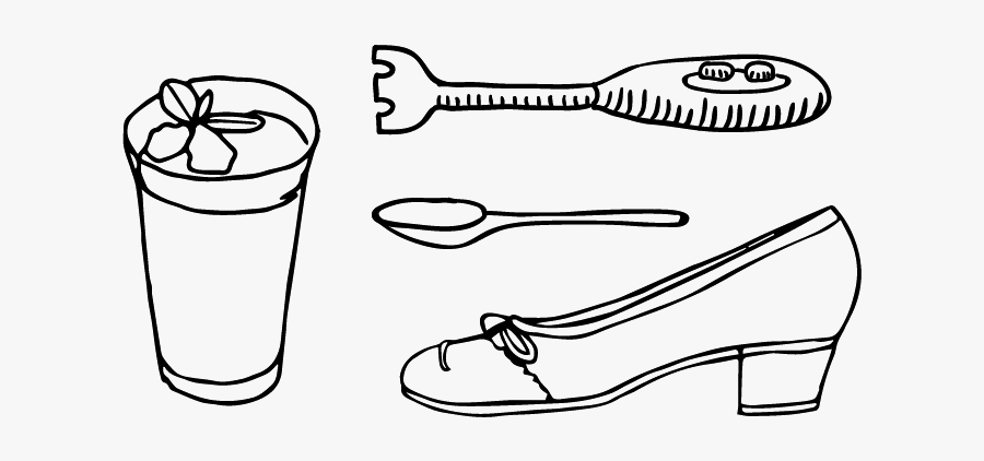 Bottoms Up Illustration - Line Art, Transparent Clipart