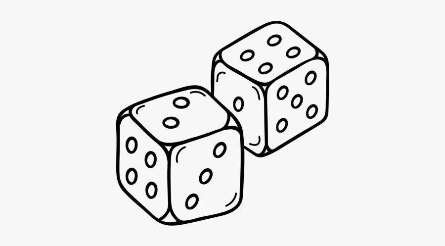 Transparent Dice Drawing, Transparent Clipart