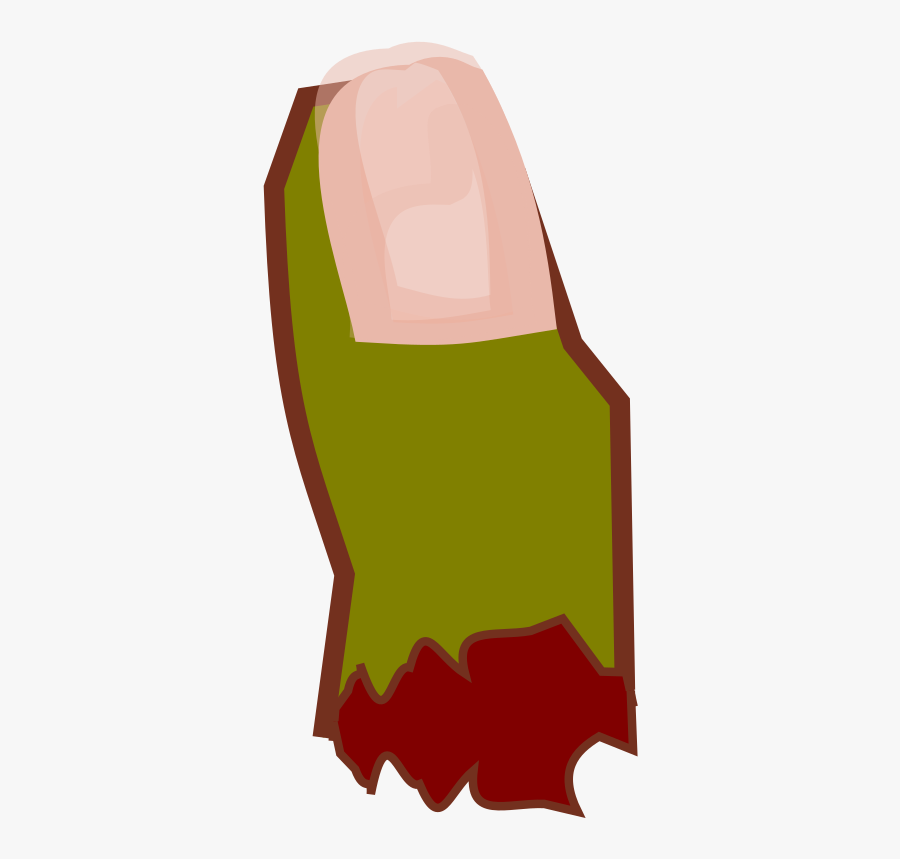 Dedo Cortado - Transparent Zombie Finger, Transparent Clipart