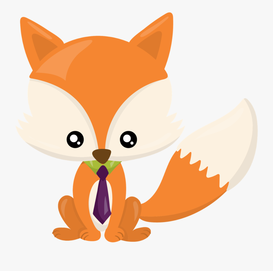 Transparent Cute Fox Clipart - Red Fox Cartoon Baby Fox, Transparent Clipart