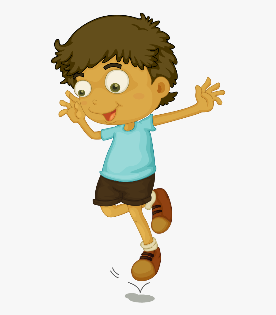 Jumping Child Clip Art - Hop On One Foot Clipart, Transparent Clipart