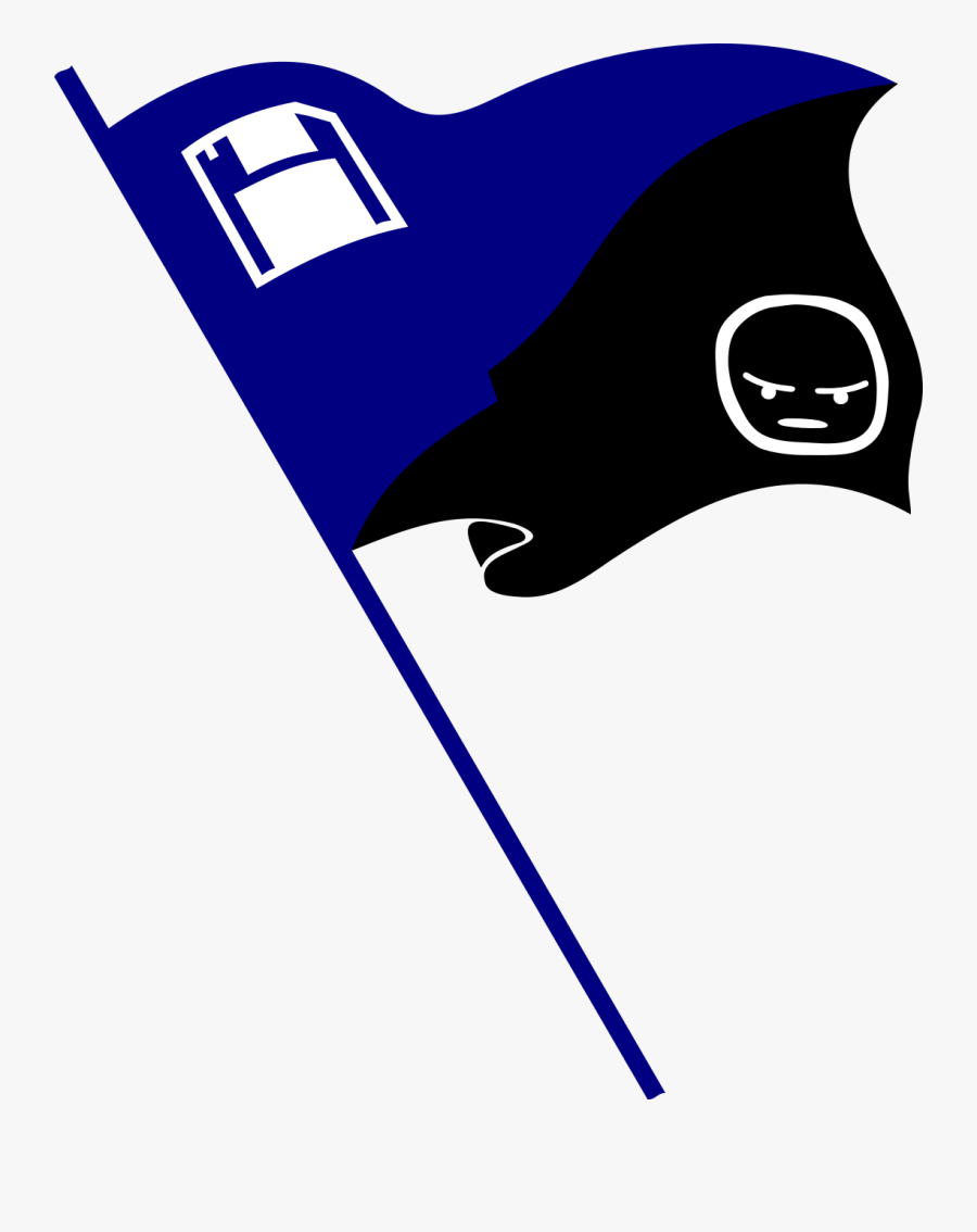 Low Resolution Radical Leftist Emoji Flags, Public - Transhumanism Anarchism, Transparent Clipart