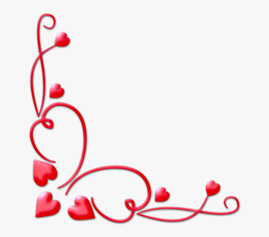 Valentine Png Clipart - Hearts Border Design Png, Transparent Clipart