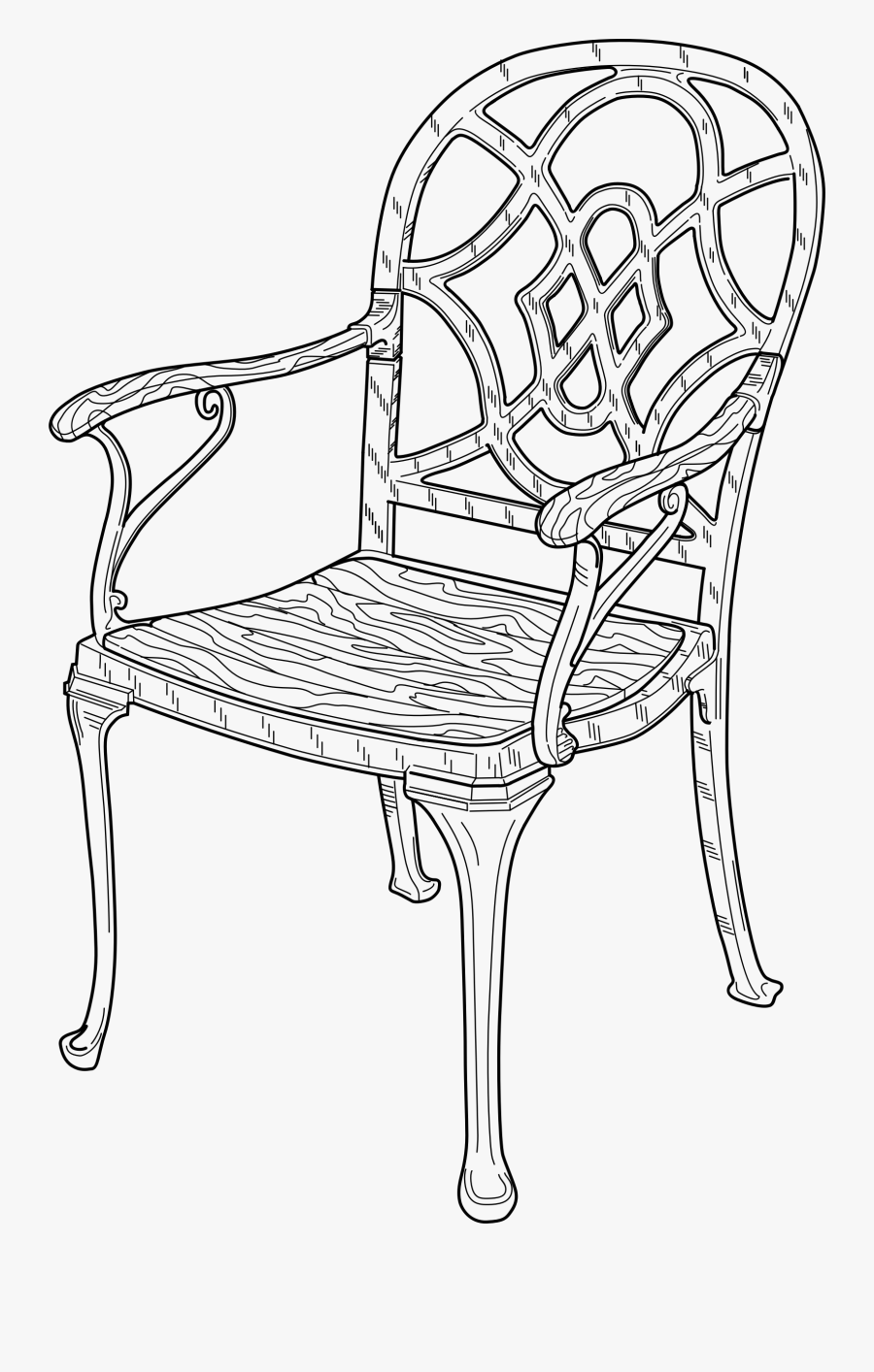 Transparent Throne Clipart Black And White - Sillas Antiguas Para Dibujar, Transparent Clipart