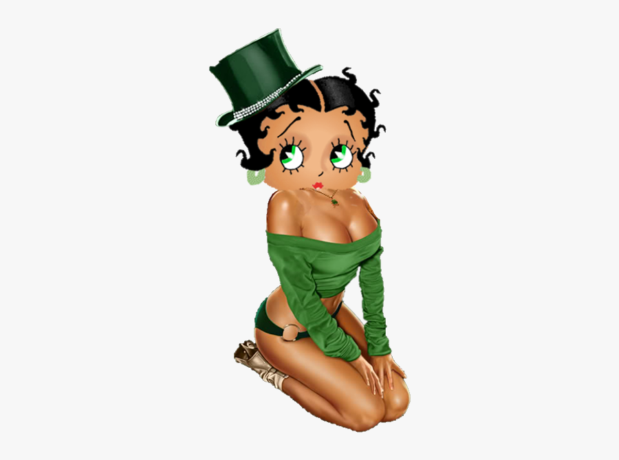 St Patricks Day Saint Patrick Clip Art - Happy St Patricks Day Black Betty Boop, Transparent Clipart