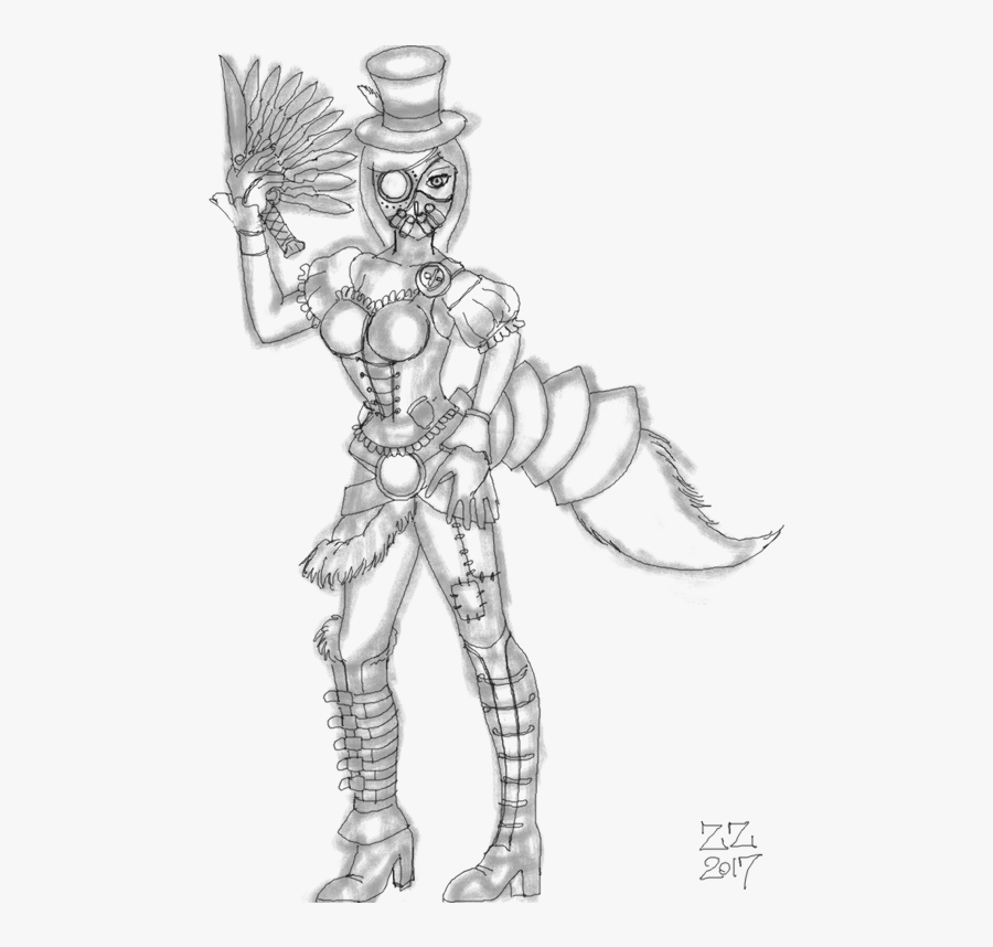 Transparent Steampunk Clipart Free - Mechanical Steampunk Arm Drawing, Transparent Clipart