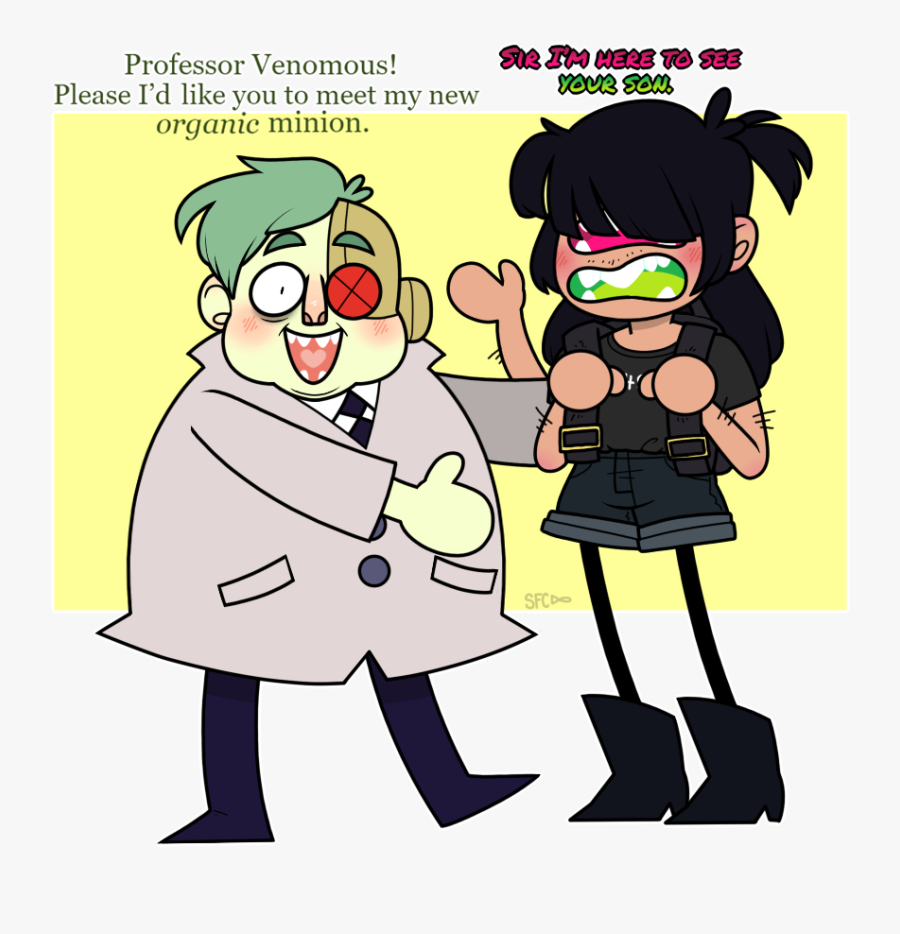 Old Clipart Short Person - Professor Venomous And Ko, Transparent Clipart