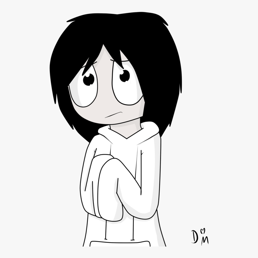 Transparent Puppy Eyes Clipart - Cute Jeff The Killer Drawing, Transparent Clipart