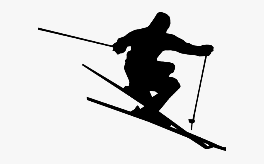 Skier Retro Huge - Ski And Snowboard Clipart, Transparent Clipart