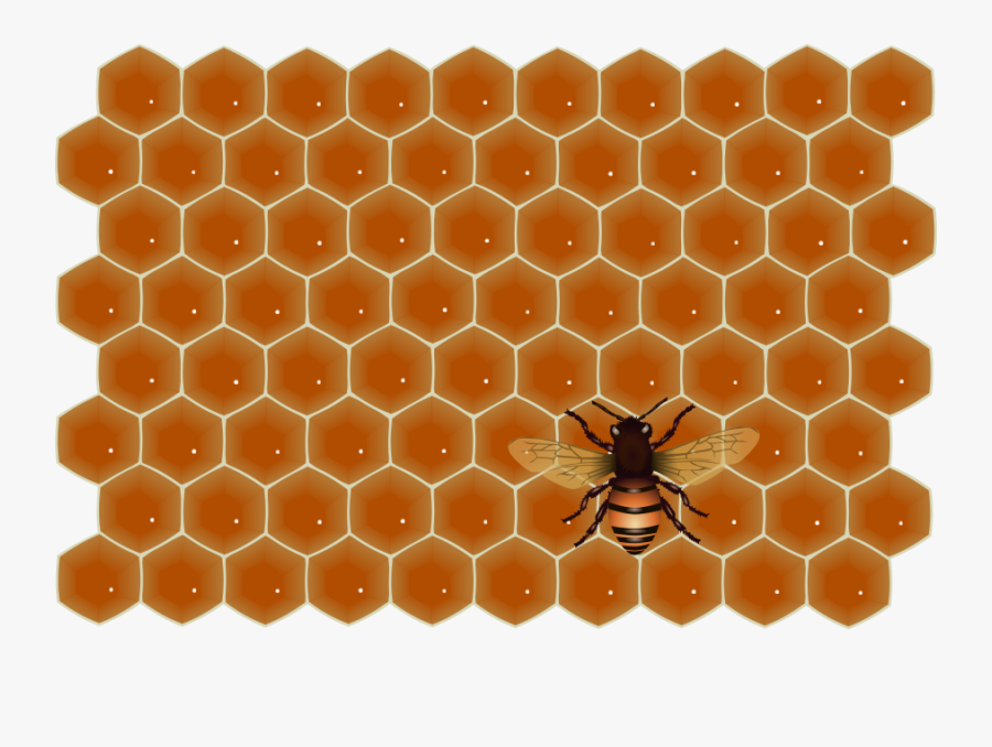 Bee On Honeycomb Svg Clip Arts - Interceramic Restoration, Transparent Clipart