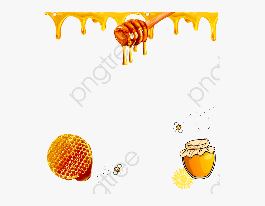 Transparent Honeycomb Clipart - Cartoon Honey Sticks, Transparent Clipart