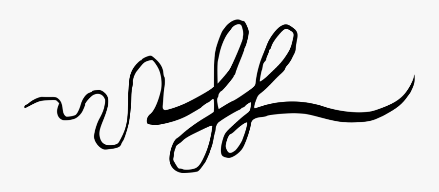 Calligraphic Swirls Flourishes 13 - Calligraphy, Transparent Clipart