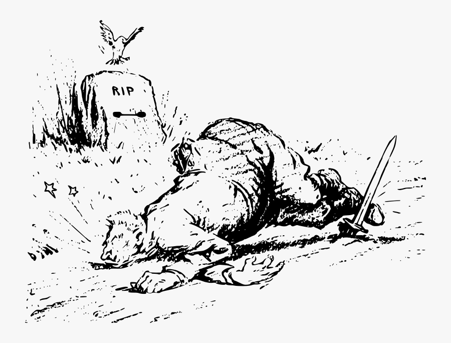 Free Man Falls At A Grave - Line Art Muslim Lucu Man, Transparent Clipart