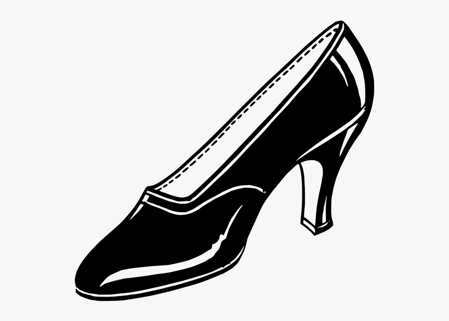 Black Ladies High Heel Shoe Vector Clip Art - Shoe Clip Art, Transparent Clipart