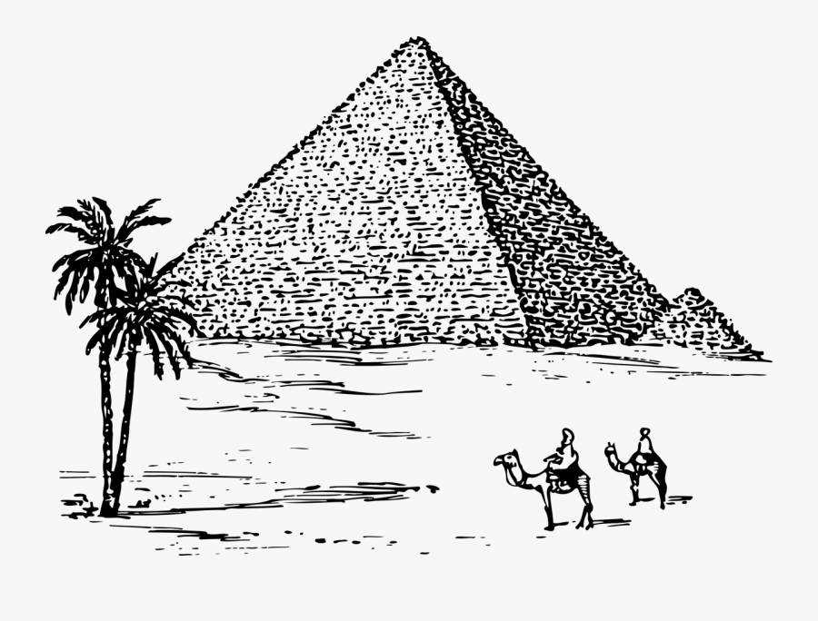 Transparent Renaissance Clipart - Pyramids Clipart Black And White, Transparent Clipart