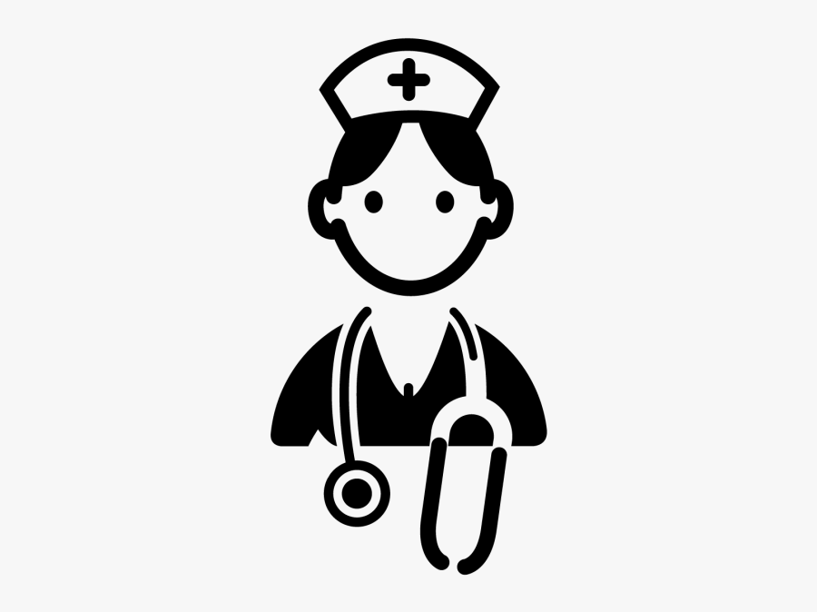 Nursing Clipart Nurse Symbol - School Nurse Clipart Black And White, Transparent Clipart