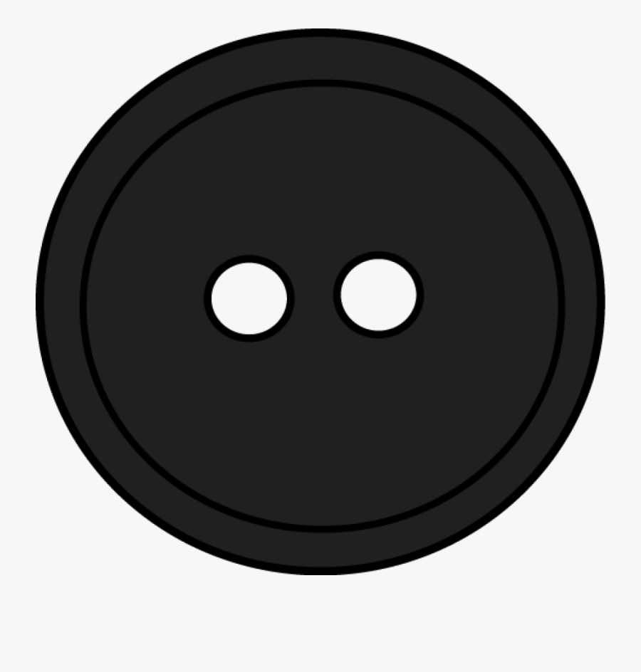 Black Round Button With 2 Hole Png Image - Dj Max, Transparent Clipart