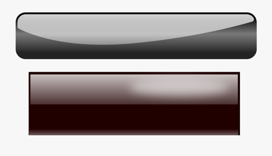 Dark Gloss Buttons Svg Clip Arts - Black Glossy Button Png, Transparent Clipart