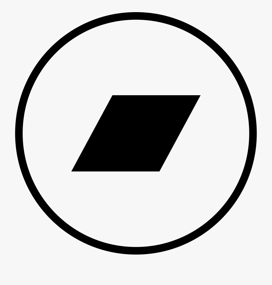 Bandcamp Button Circle Line Black - Circle, Transparent Clipart