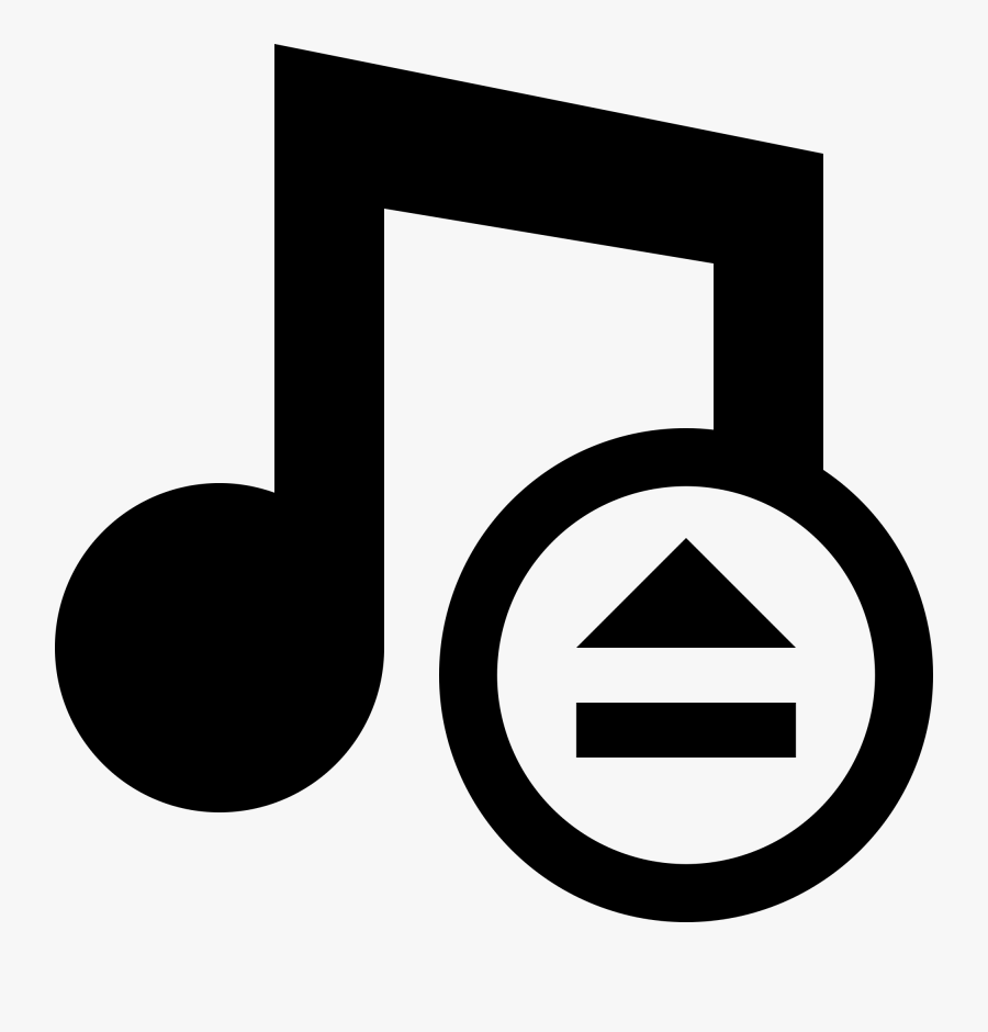 Logo Music And Button Black Png Clipart , Png Download - Play Music Icon Png Free Download, Transparent Clipart