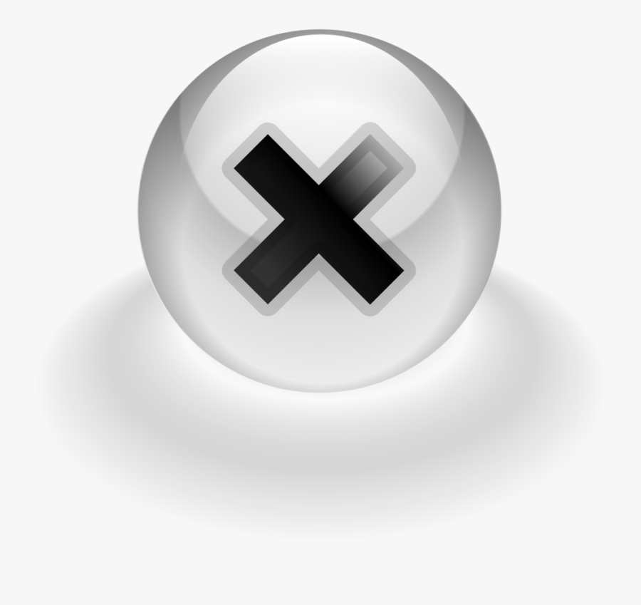 Stop Button - Croix Fermeture, Transparent Clipart