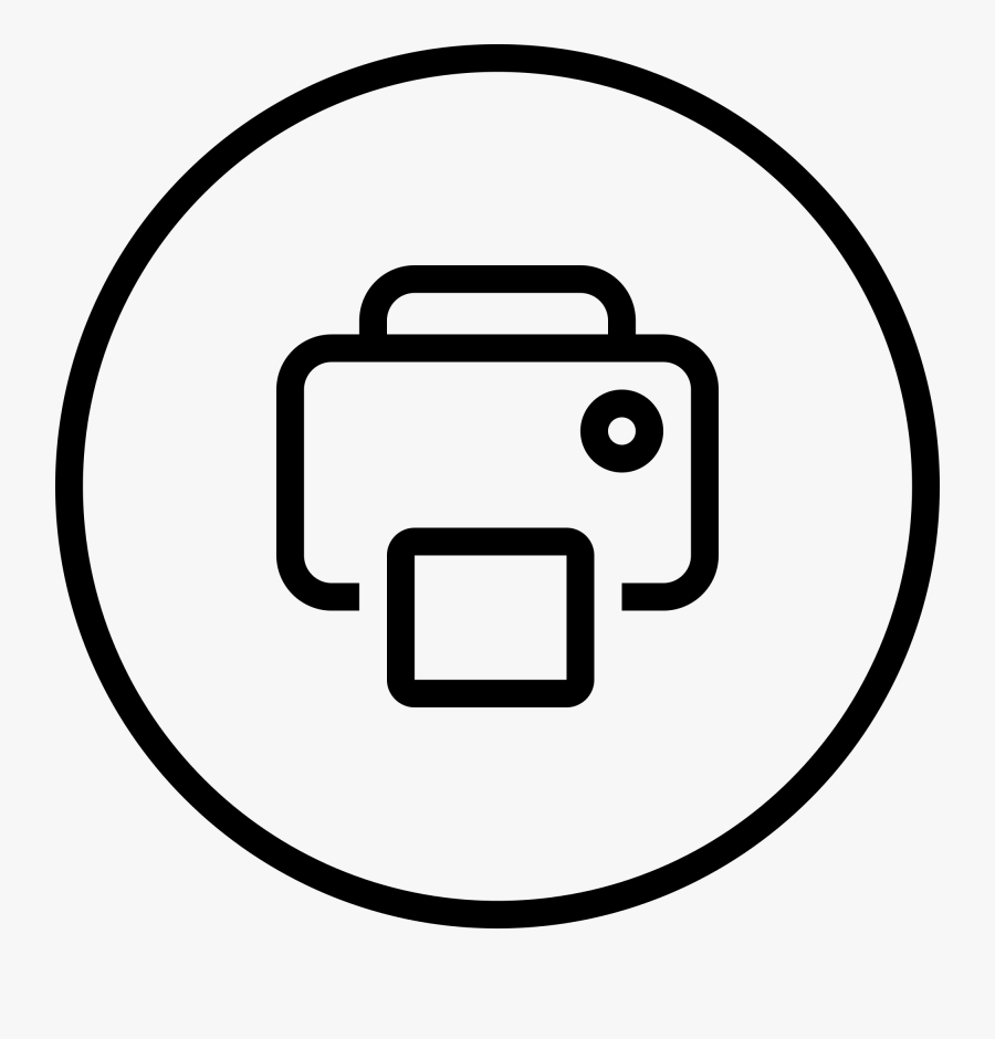 Icon Printer Button Clipart , Png Download - Png Button Printer Icon, Transparent Clipart