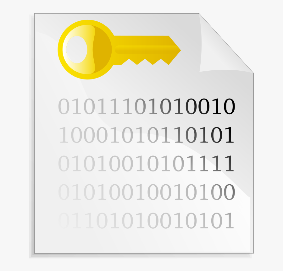 Encrypted File Icon - Encrypted Text File Icon, Transparent Clipart