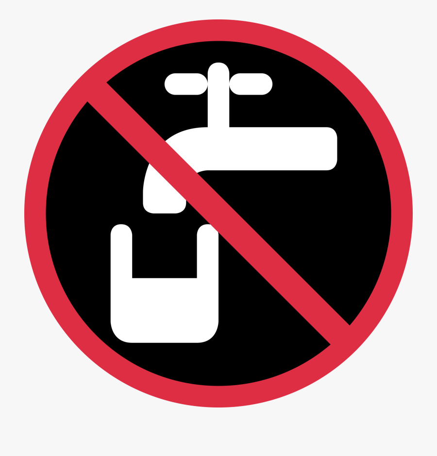 Non Potable Water Symbol, Transparent Clipart