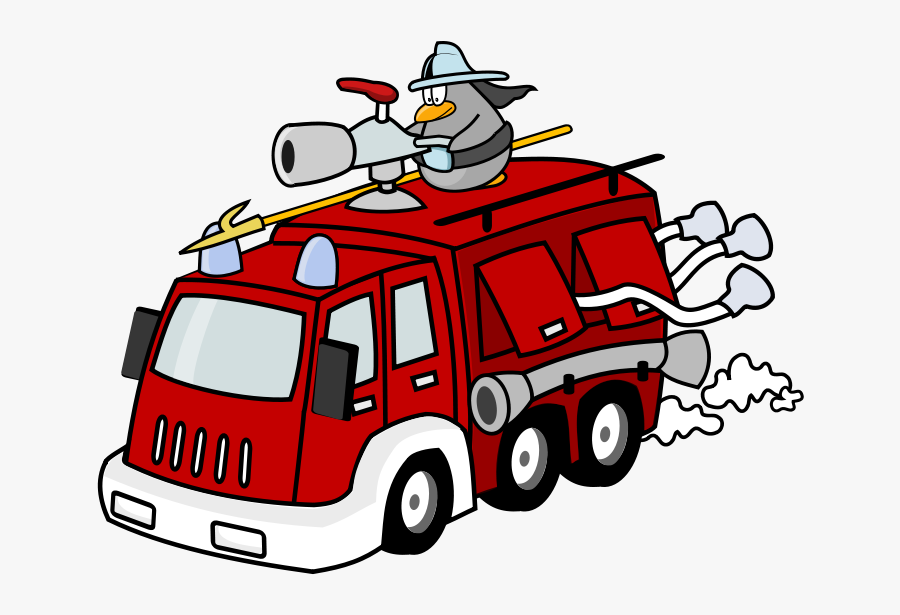 Fire Engine Mimooh 01 - Fire Truck Cartoon Gif, Transparent Clipart
