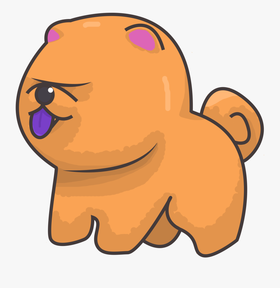 Chibi Chow Again Lucky"s Sketch - Cartoon, Transparent Clipart