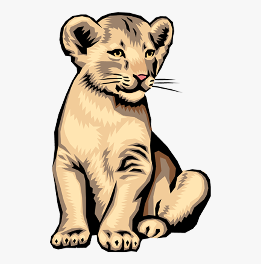 Clip Art Lion Cub, Transparent Clipart