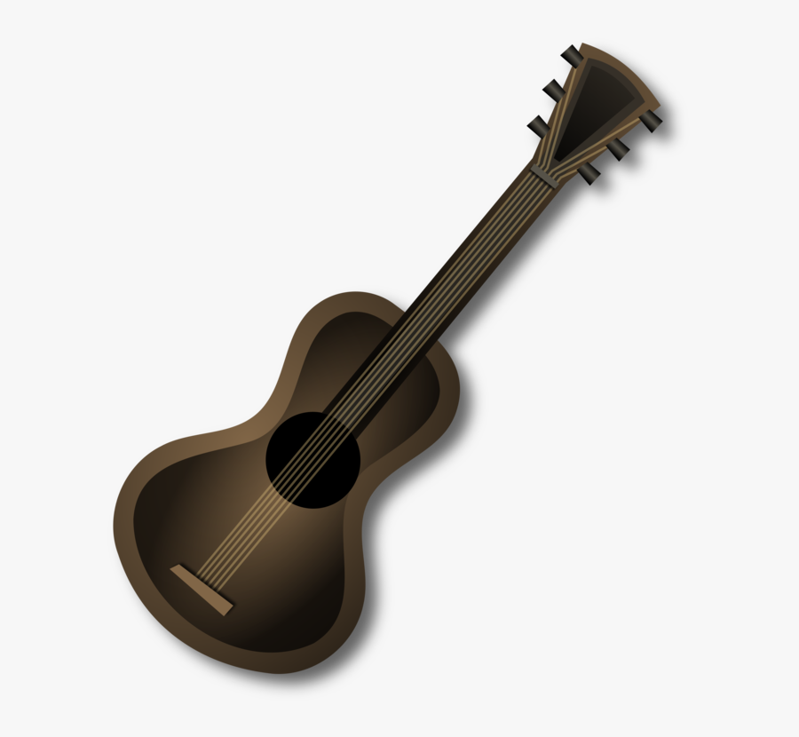 Acoustic Electric Guitar,tiple,string Instrument - Brown Guitar Clipart, Transparent Clipart