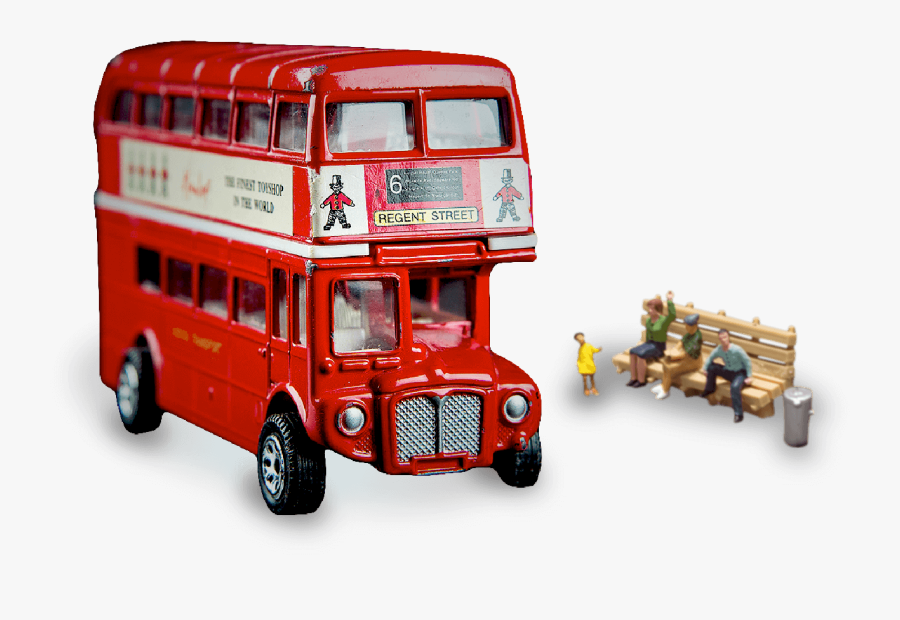 Double-decker Bus, Transparent Clipart