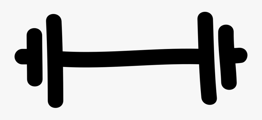 Drawing Clipart Barbell - Dumbbell Drawing Png, Transparent Clipart