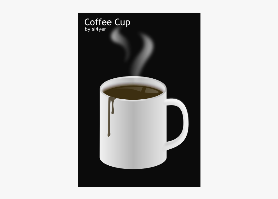 Vector Image Of A Cup Of Hot Coffee - Coffee Cup Clip Art, Transparent Clipart