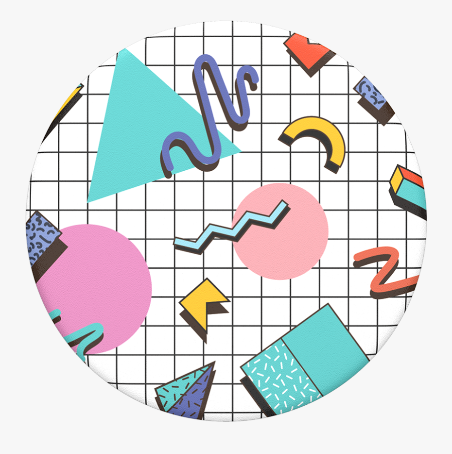 Memphis Multi, Popsockets - Memphis Multi Popsocket, Transparent Clipart